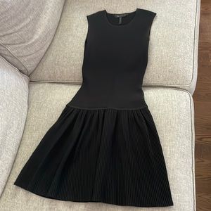 BCBG Black Ribbed Sweater Dress